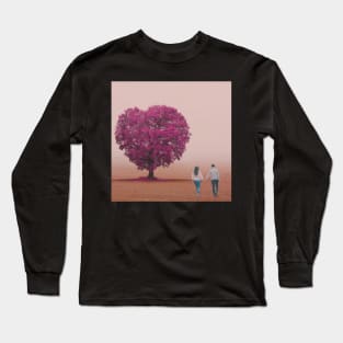 Valentine Wall Art - Field of love - Unique Valentine Fantasy Planet Landsape - Photo print, canvas, artboard print, Canvas Print and T shirt Long Sleeve T-Shirt